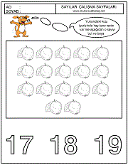 sayılar çizgi çalımaları